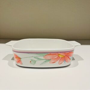 Corning ware Pink Peony Casserole Dish